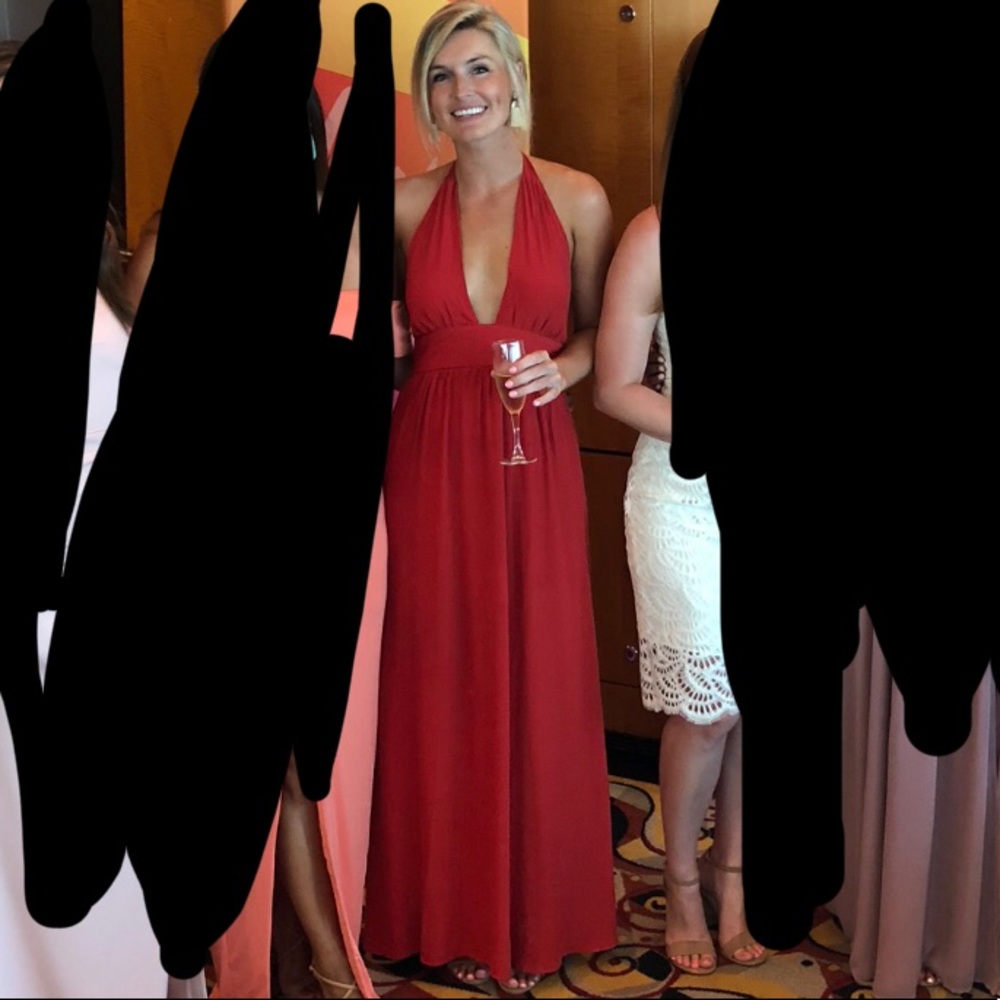 Forever 21 deep V maxi dress